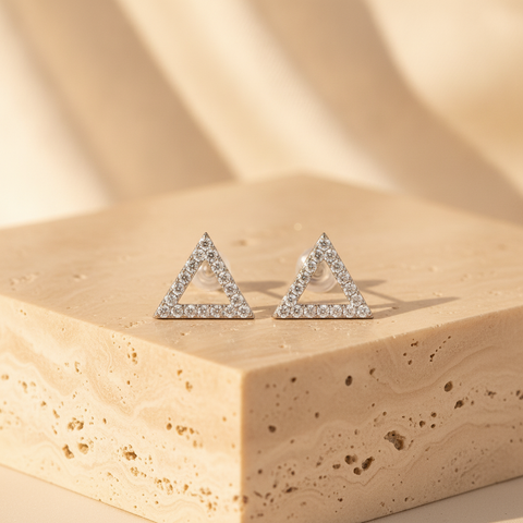 The Odette Stud Earrings, Sterling Silver