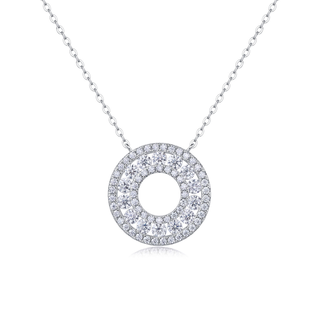 1Reciprocating - A Fashionable And Luxurious Diamond Jewelry Pendant Set With Moissanite S925 Sterling Silver Prohibit Tk Sales