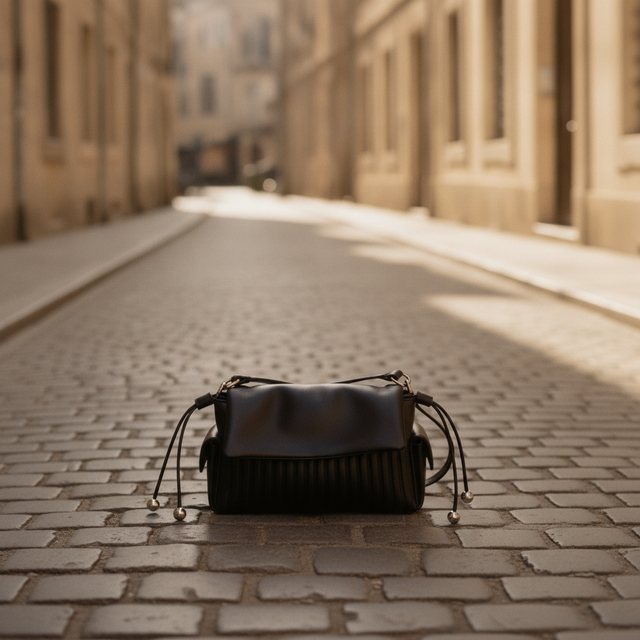 The Cloud Bag, Pleated Leather
