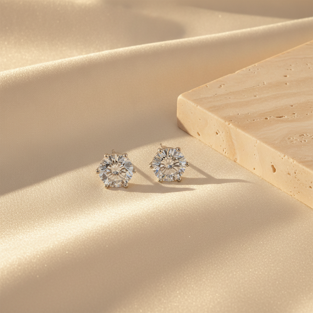 The Elowen Stud Earrings, Sterling Silver