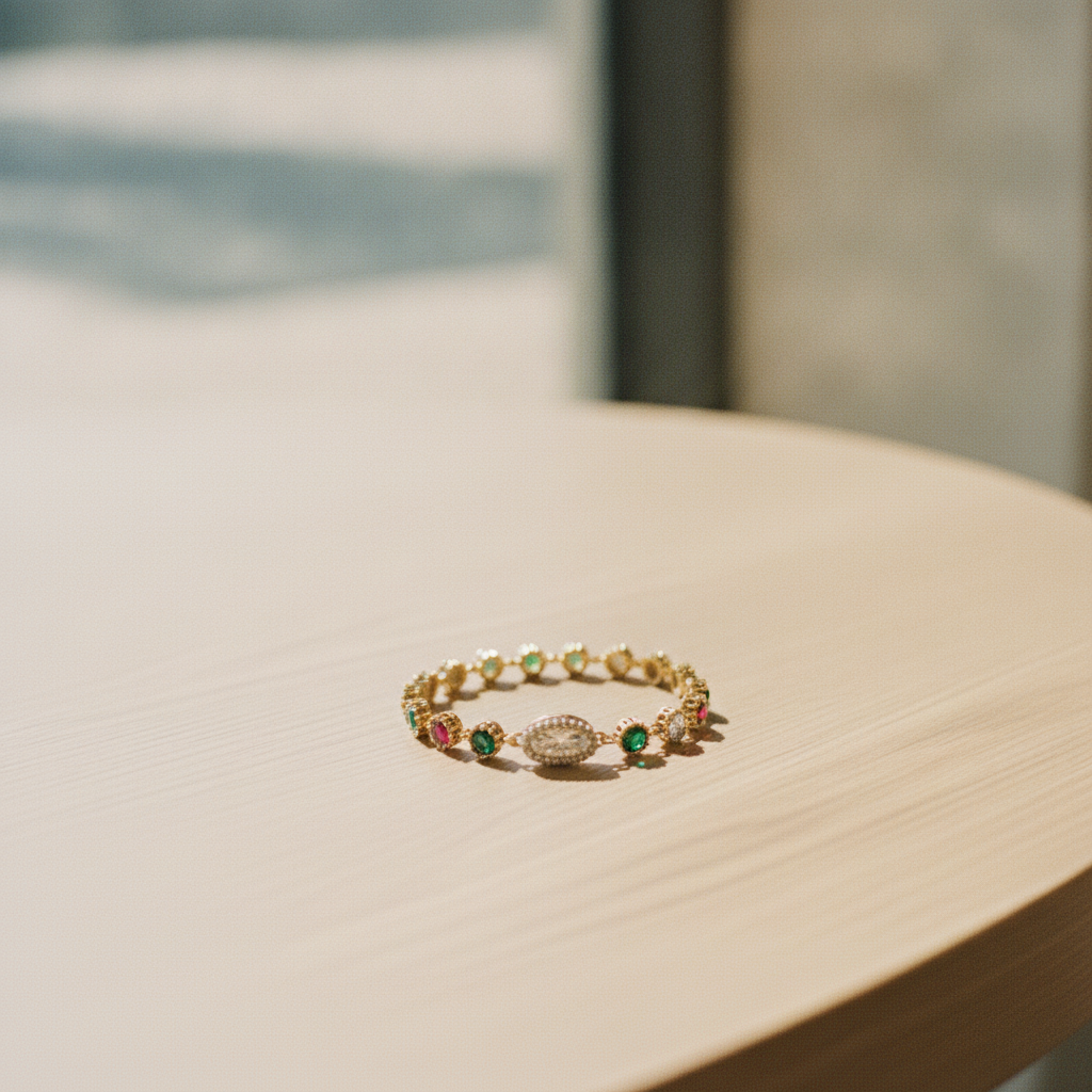 The Clara Bracelet, Oval Zirconia