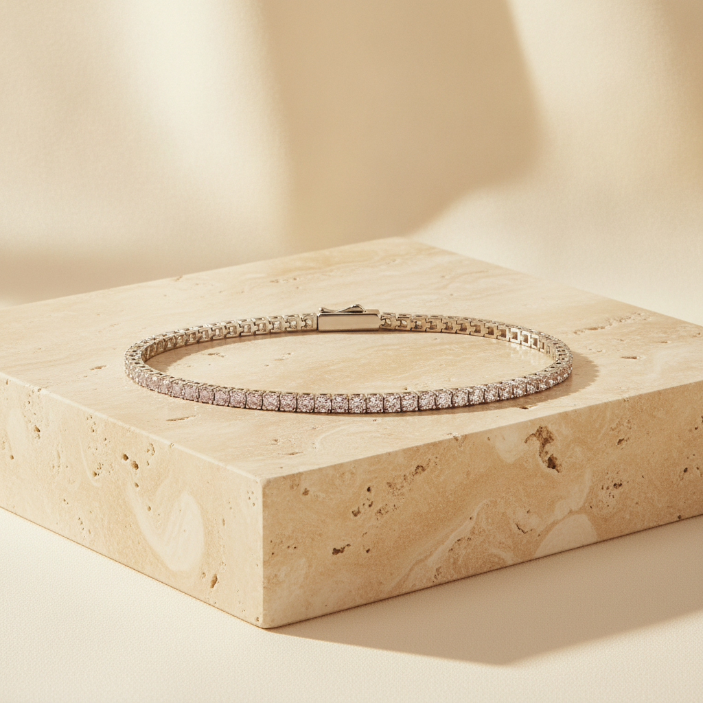 The Seraphine Tennis Bracelet, Sterling Silver