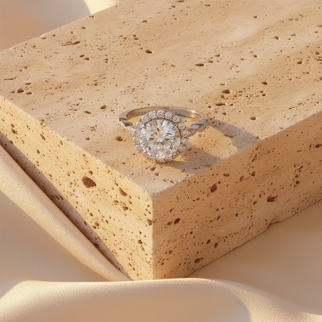 The Seraphina Solitaire Ring, Sterling Silver