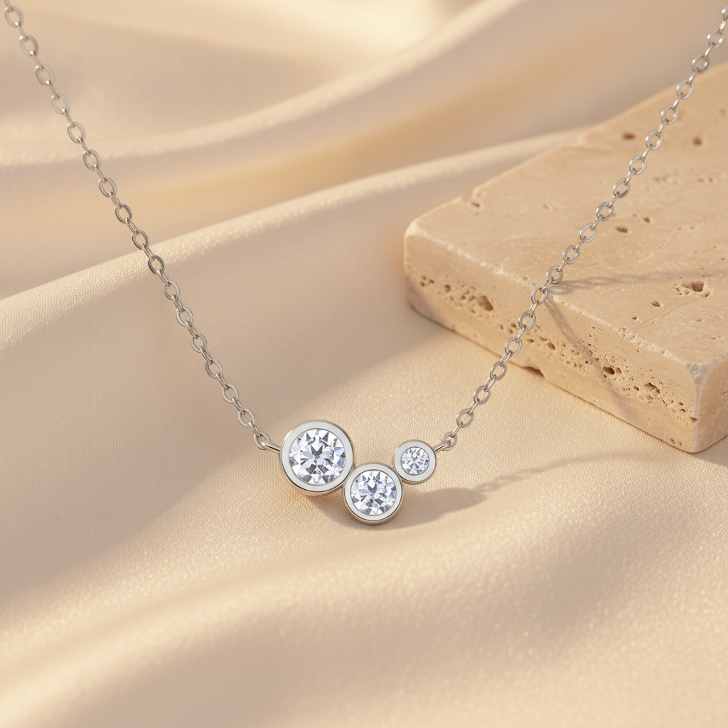The Blanche Pendant, Sterling Silver