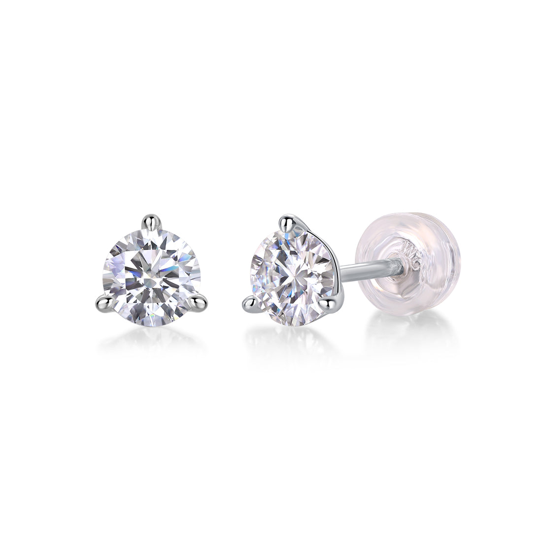 1Freeze Frame Luxury Fashion Diamond Earrings Stud Set With Mosan Diamond Silver Jewelry Prohibit Tk Sales
