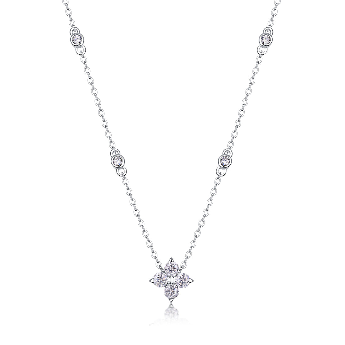 1Radiant Star - A Fashionable And Luxurious Diamond Jewelry Pendant Set With Moissanite S925 Sterling Silver And Platinum Plating Prohibit TikTok sales