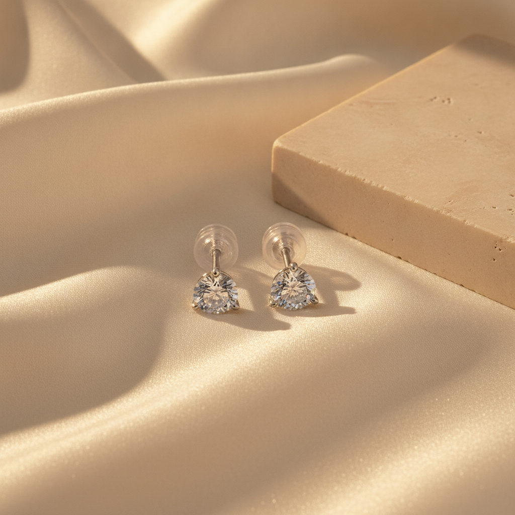 The Giselle Stud Earrings, Sterling Silver