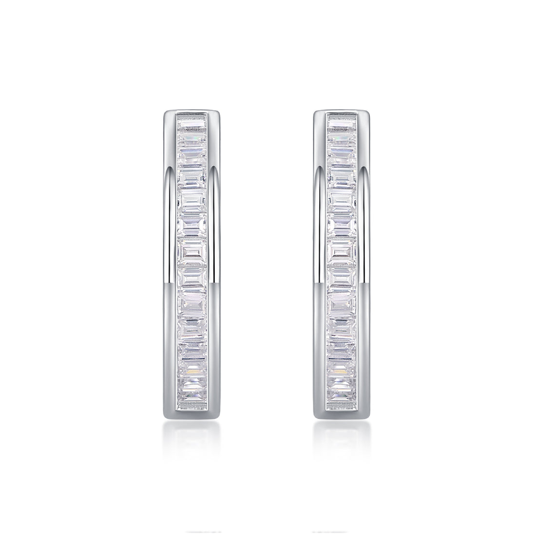 1The Dawn Of Luxury Fashion Diamond Earrings Earrings Studded With Mosan Diamond Silver Jewelry Prohibit Tk Sales