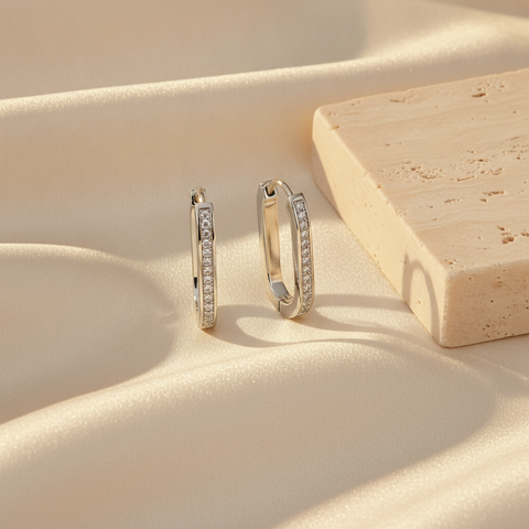 The Renee Stud Earrings, Sterling Silver