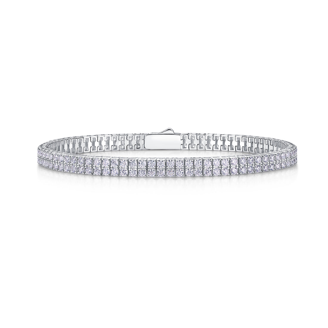 Light And Shadow Around The Wrist - Set With Top Quality Morganite On S925 Silver Electroplated Platinum Hand Chain Diamond Jewelry Bracelet Luxury Fashion Jewelry