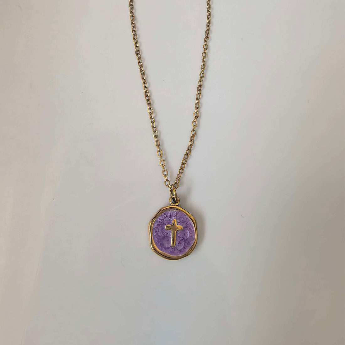 The Aurelia Oil-dripping Cross Pendant