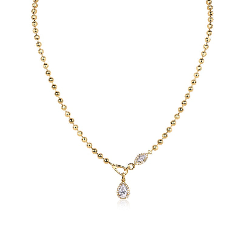 1A Fashionable Jewelry Pendant Set With Moissanite S925 Sterling Silver And Gold-plated Diamond, Moissanite Silver Jewelry Prohibit Tk Sales
