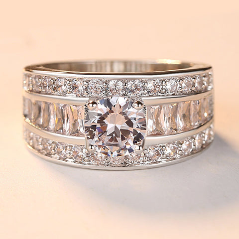 The Zircon Heart Ring