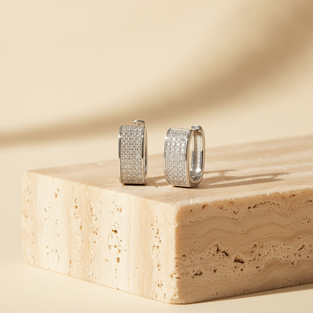 The Estelle Stud Earrings, Sterling Silver