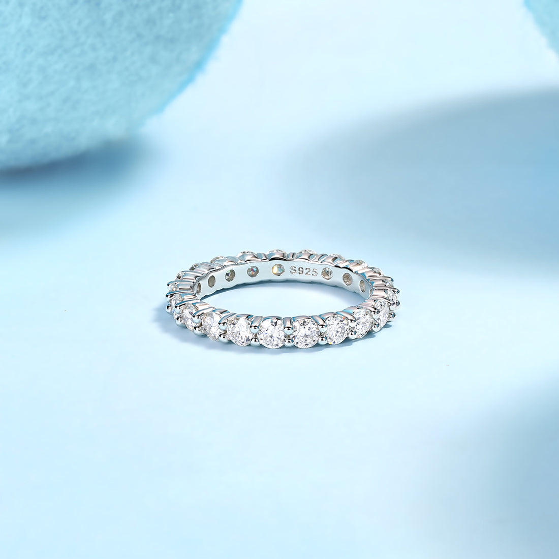 1Luxury Fashion Diamond Ring, Row Diamond Ring, Moissanite Silver Ring, Jewelry Prohibit Tk Sales