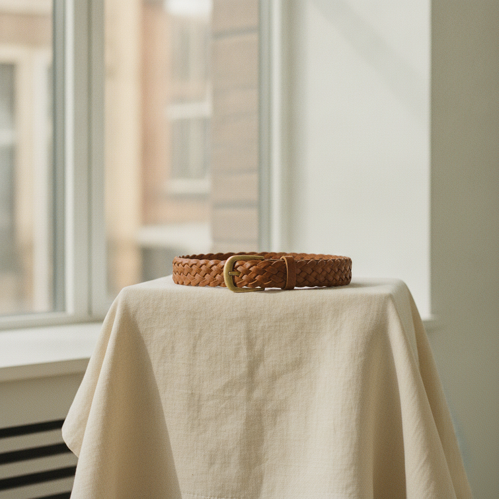 The Clariva Belt, Woven Leather