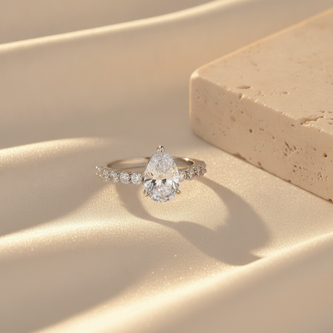 The Lunaire Ring, Sterling Silver