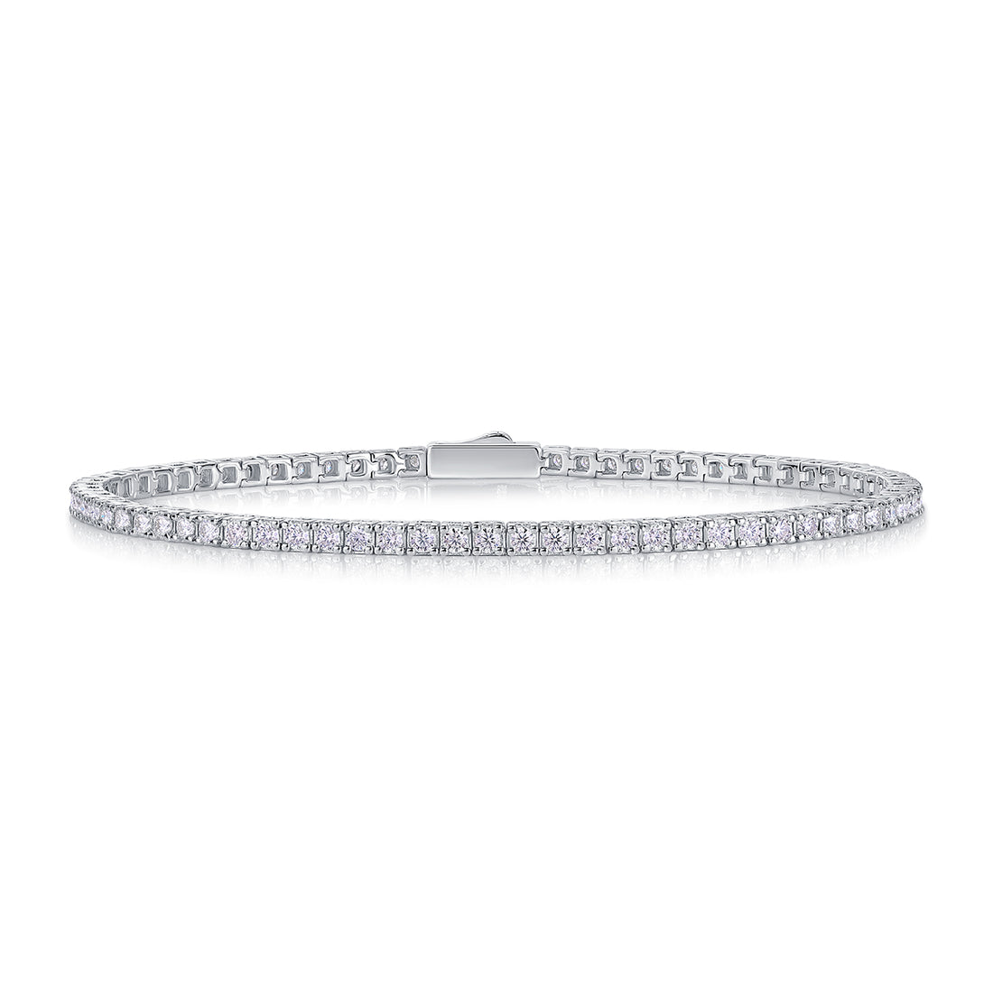 1One Of A Kind Luxury Fashion Mosan Diamond Silver Jewelry Comparable To Natural Diamond Bracelet Prohibit Tk Sales