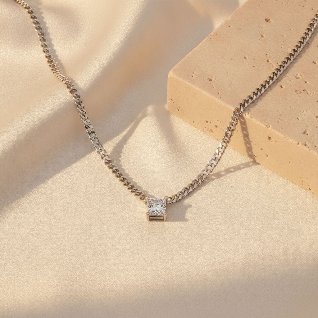 The Solene Pendant, Sterling Silver