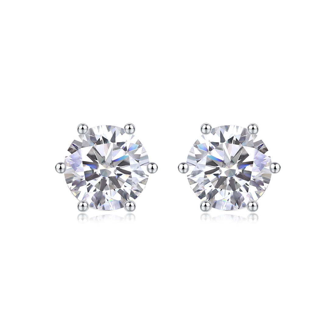 1Years Quiet Good Luxury Fashion Diamond Earrings Stud Mosan Diamond Silver Jewelry Prohibit TK Sales
