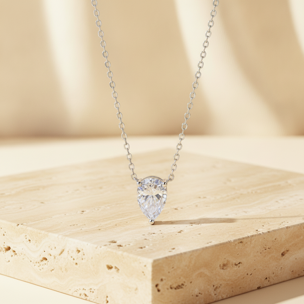 The Dewdrop Pendant, Sterling Silver