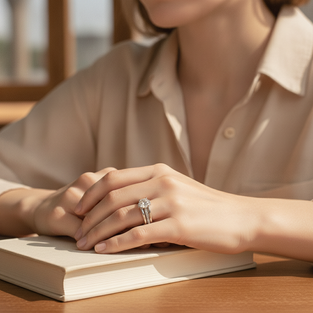 The Clariva Ring, Sterling Silver