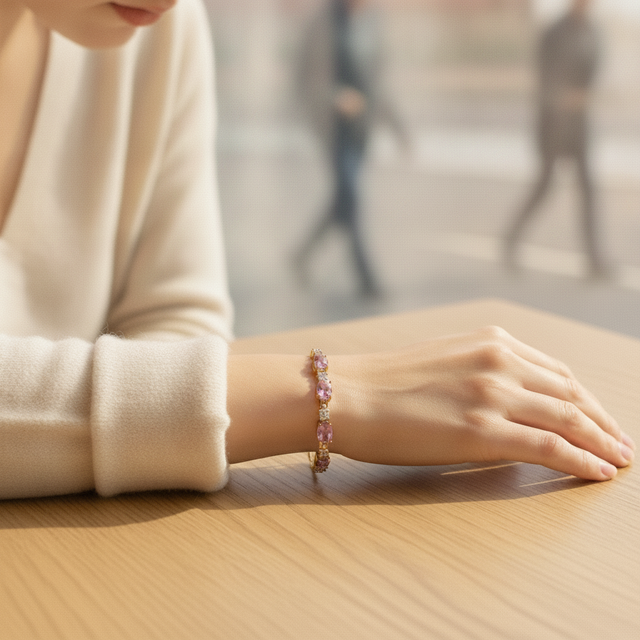 The Aura Bracelet, Colorful CZ