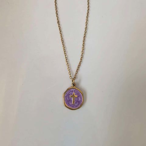 The Aurelia Oil-dripping Cross Pendant