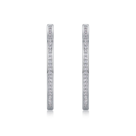 1Born Female Master Luxury Fashion Diamond Earrings Stud Inlaid With Mosan Diamond Silver Jewelry Prohibit Tk Sales