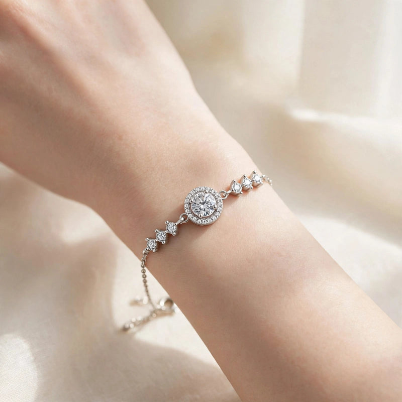 Romane Link Moissanite Bracelet